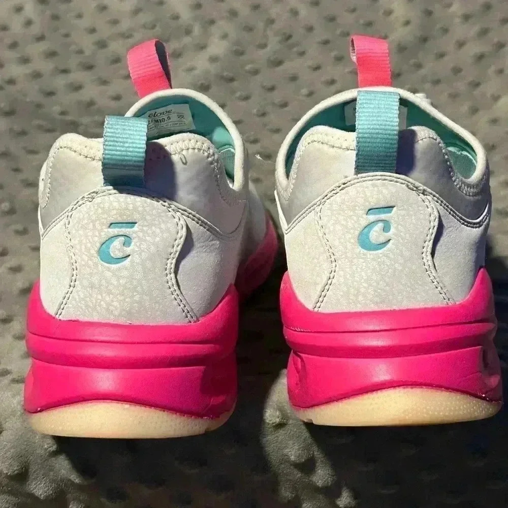 Clove Electron Rose Womenโs Pinkโ Blue Nursing Sneakers, Sz 12 - Picture 5 of 7